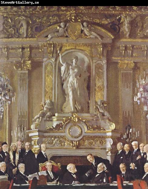 Sir William Orpen A Peace Conference at the Zuai d Orsay